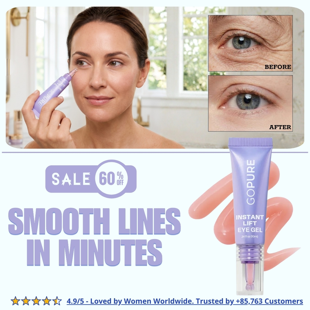 GOPURE™ Instant Lift Eye Gel | For Puffiness & Bags, Wrinkles, Fine Lines and Dark Circles | Safe & Clean Formula