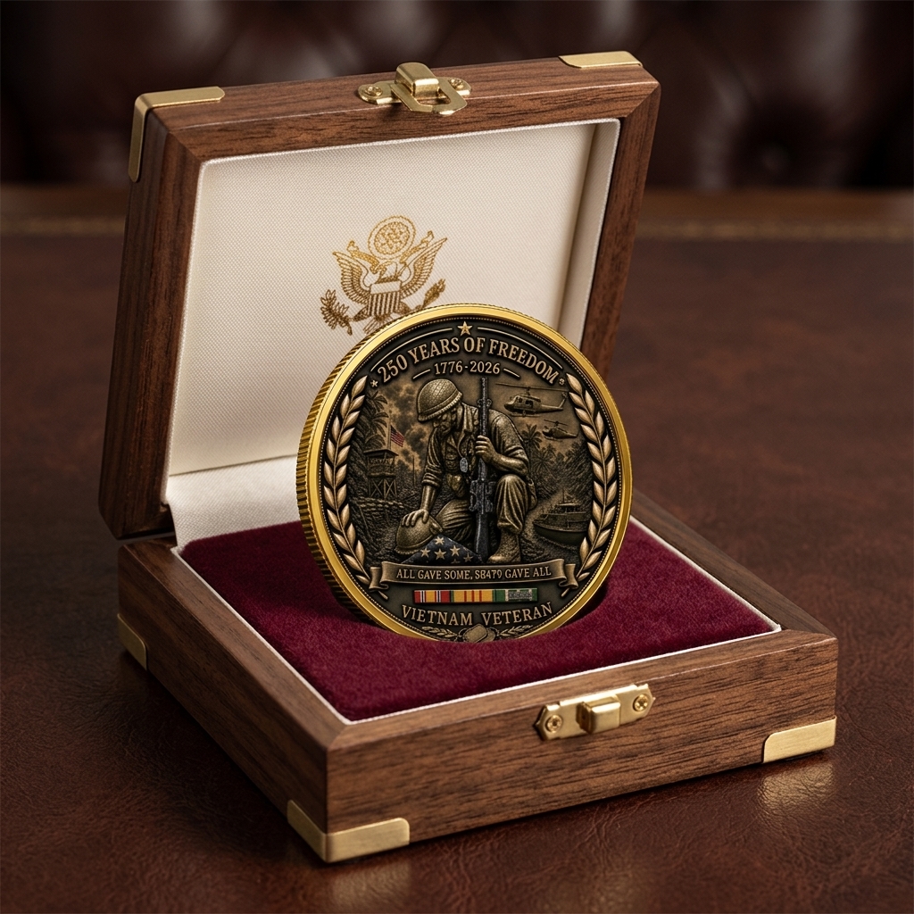 🔥LAST DAY 49 % OFF🔥Vietnam Veteran America 250th Anniversary Commemorative Coin