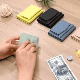 New Year Promotion 49% OFF - Leather RFID Blocking Card Holder - Pocket Mini Wallet