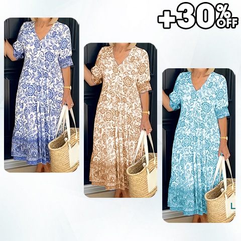 🔥Summer Hot Sale 49% off🔥 Maldila – V-neck Bohemian Dress – TruTrendy ...