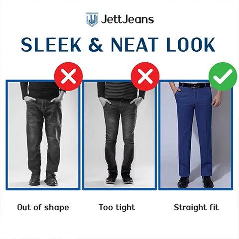 💥Last Day Sale 60% Off💥 JettJeans – Men’s High Waist Straight Fit ...