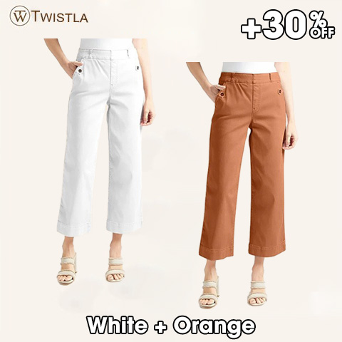 Twistla – 🔥LAST DAY 70% OFF – Stretch Twill Butt Lift Wide Leg Pants ...