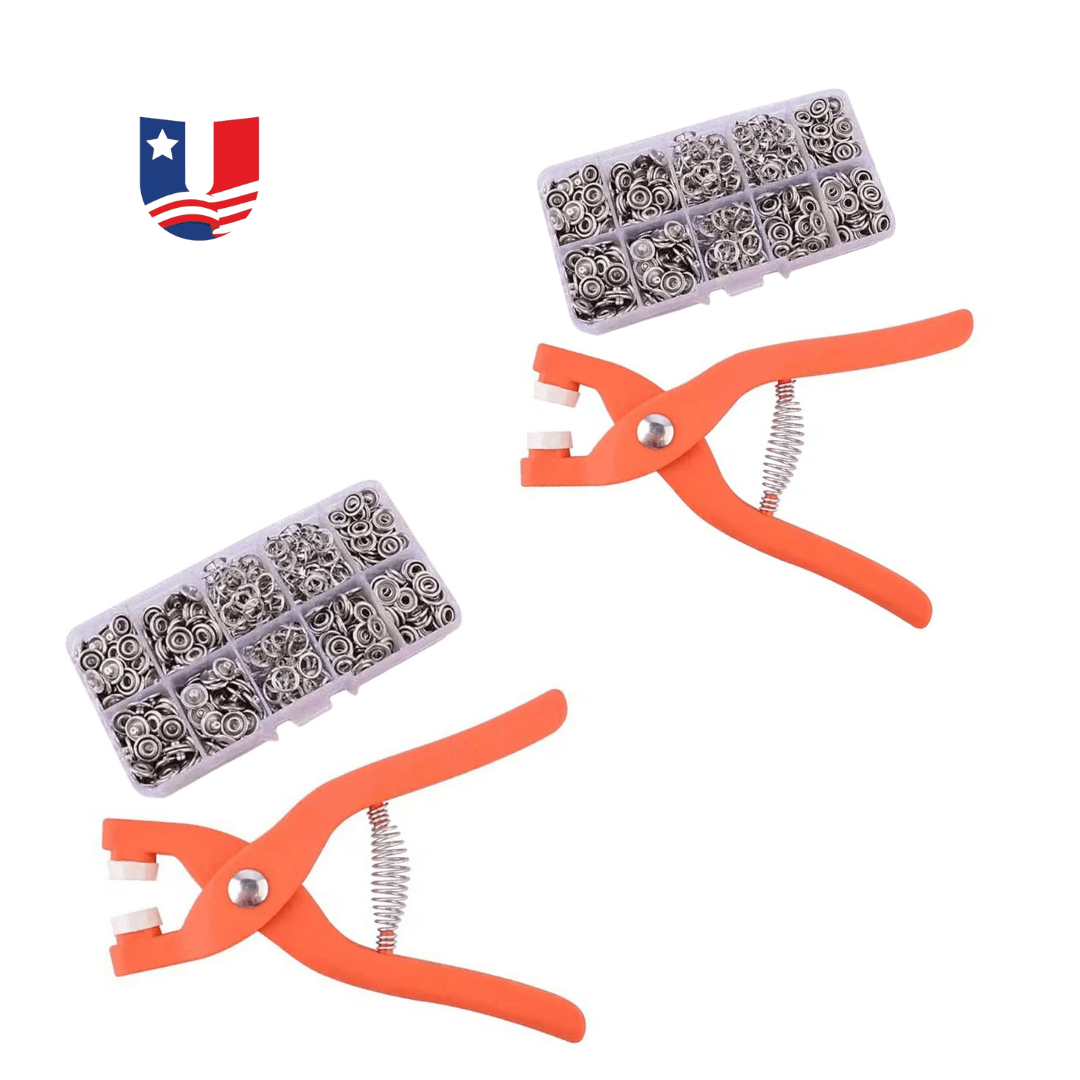 🔥LAST DAY SALE 70% OFF🔥Metal Snap Buttons with Fastener Pliers Tool Kit ...